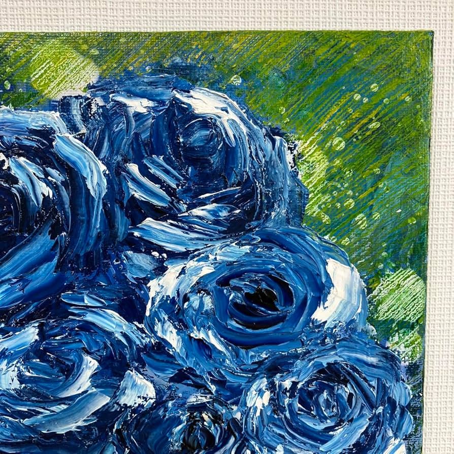 Amazon.co.jp: 絵画 ミクストメディア（油絵×ポーリングアート） 原画